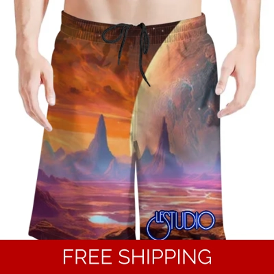 Le Studio Space 2 Beach Shorts